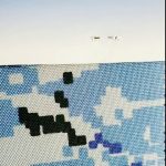 1000D النايلون مقاومة للماء البحرية الرقمية التمويه النسيج على ظهره